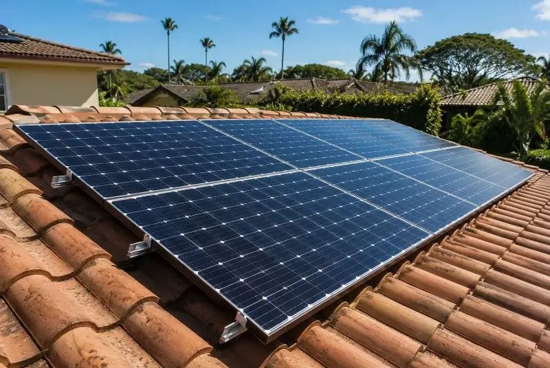 Installation de panneaux solaires à Fleury